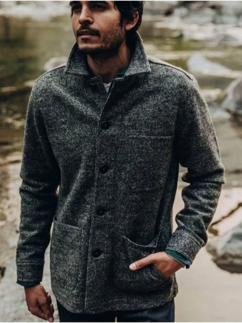 NWT Taylor Stitch Ojai Jacket Charcoal Wool Medium 40